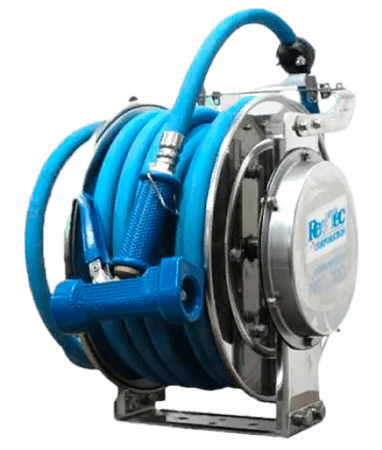 Инерционный барабан из нерж. стали ReelTec S1315N + 15 метров шланг 1/2 (Пищевой)